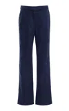 Ulla Johnson Marte Suiting Straight-leg Pants In Navy