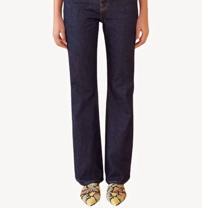 Ulla Johnson Martine Straight Leg Jeans In Tigris In Purple