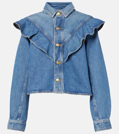 ULLA JOHNSON MATHILDE DENIM SHIRT
