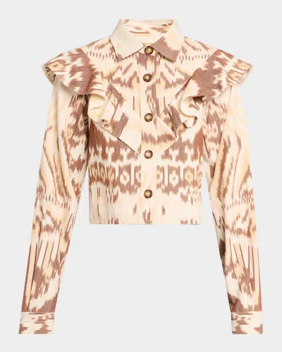 Ulla Johnson Mathilde Long-sleeve Blouse
