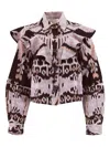 Ulla Johnson Mathilde Ruffle-trimmed Blouse In Pink