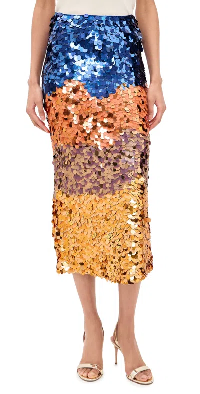 Ulla Johnson Matilde Sequin Knit Skirt Moontide