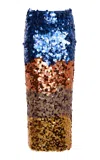 Ulla Johnson Matilde Sequined Midi Skirt In Multi