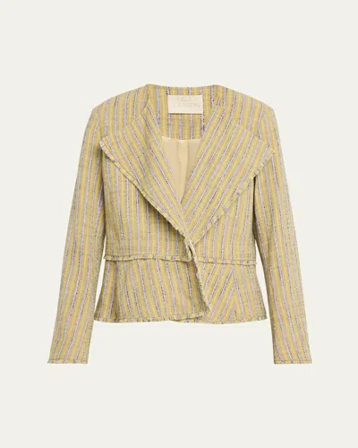 ULLA JOHNSON MATTEO STRIPE JACKET