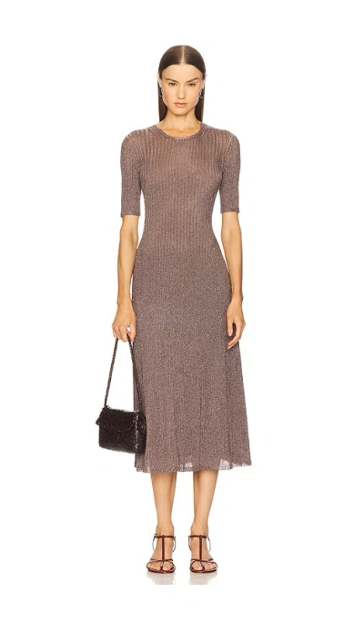Ulla Johnson Maxine Short Sleeve Knit Midi Dress