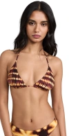 ULLA JOHNSON MAYA BIKINI TOP AMBER