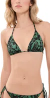 Ulla Johnson Maya String Bikini Top Neptune In Neptune