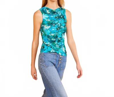 Ulla Johnson Medea Top In Azul In Multi