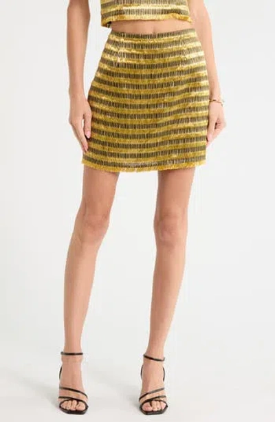 Ulla Johnson Mere Fringe Miniskirt In Multi