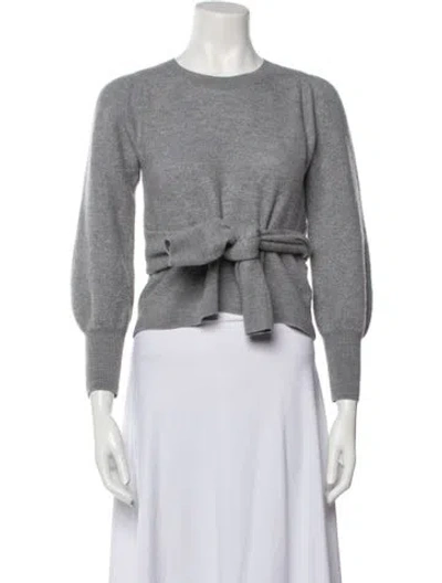 Pre-owned Ulla Johnson Merino Wool Crew Neck Sweater In Gray