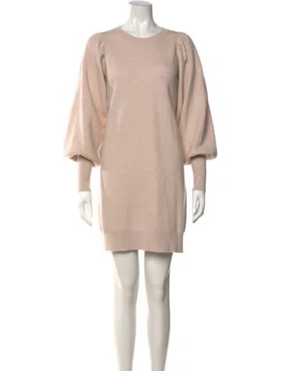 Pre-owned Ulla Johnson Merino Wool Mini Dress In Pink