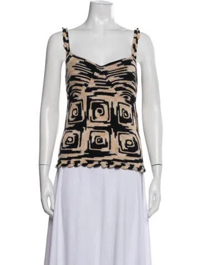 Pre-owned Ulla Johnson Merino Wool Patterned Sweater In Multicolor