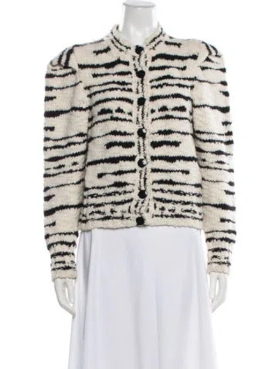 Pre-owned Ulla Johnson Merino Wool Printed Evening Jacket