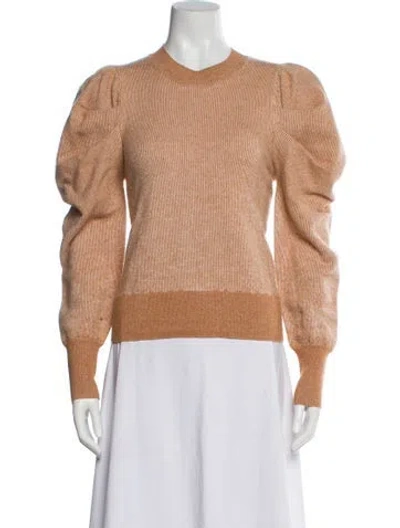 Pre-owned Ulla Johnson Merino Wool Printed Sweater In Neutral
