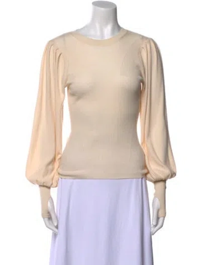 Pre-owned Ulla Johnson Merino Wool Scoop Neck Sweater In Pink