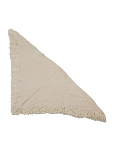 Pre-owned Ulla Johnson Merino Wool Shawl In Neutrals