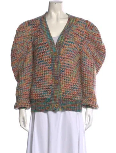Pre-owned Ulla Johnson Merino Wool Striped Sweater In Multi