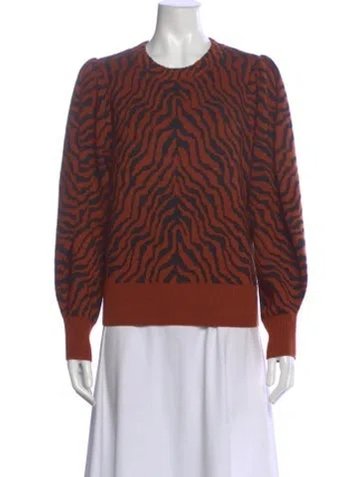 Pre-owned Ulla Johnson Merino Wool Striped Sweater In Multi