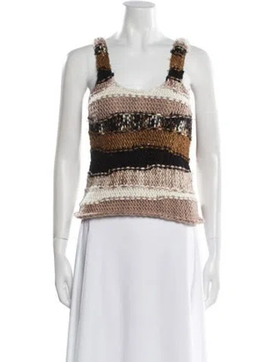 Pre-owned Ulla Johnson Merino Wool Striped Top In Multi
