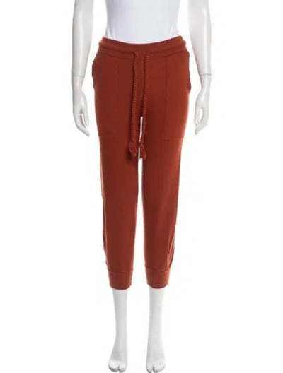 Pre-owned Ulla Johnson Merino Wool Sweatpants In Orange