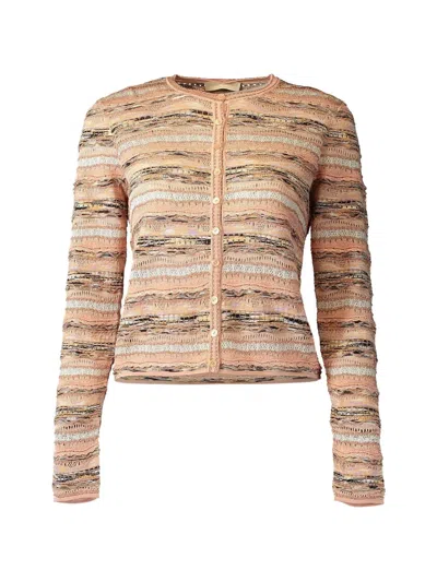 Ulla Johnson Mia Horizontal-stripe Cardigan In Neutral