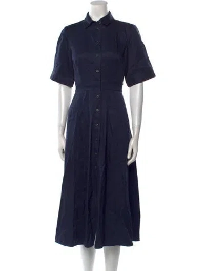 Pre-owned Ulla Johnson Midi Length Dress In Blue