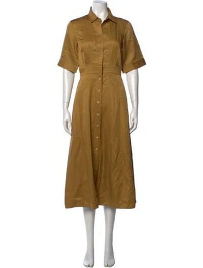 Pre-owned Ulla Johnson Midi Length Dress In Green