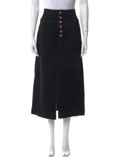 Pre-owned Ulla Johnson Midi Length Skirt In Black