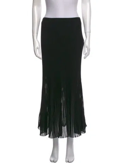 Pre-owned Ulla Johnson Midi Length Skirt In Black