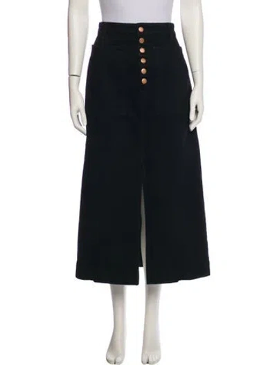 Pre-owned Ulla Johnson Midi Length Skirt In Black