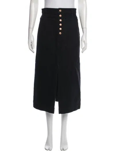 Pre-owned Ulla Johnson Midi Length Skirt In Black
