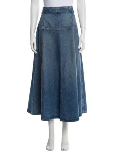 Pre-owned Ulla Johnson Midi Length Skirt In Blue