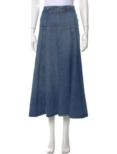 Pre-owned Ulla Johnson Midi Length Skirt In Blue