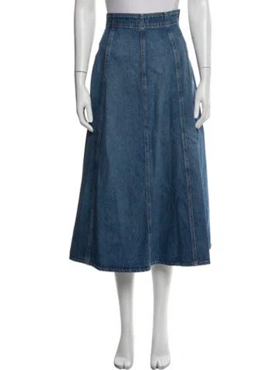 Pre-owned Ulla Johnson Midi Length Skirt In Blue
