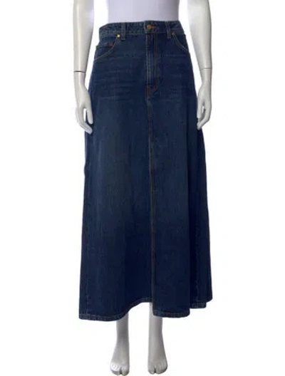 Pre-owned Ulla Johnson Midi Length Skirt In Blue