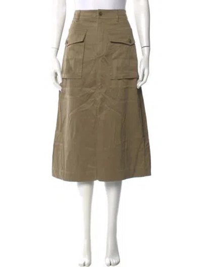 Pre-owned Ulla Johnson Midi Length Skirt In Brown