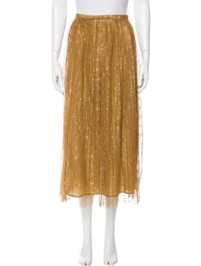 Pre-owned Ulla Johnson Midi Length Skirt In Brown