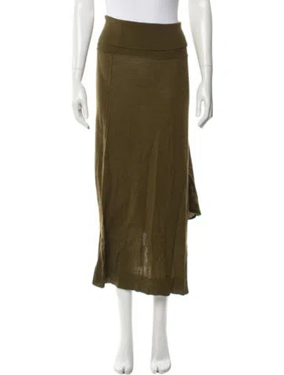 Pre-owned Ulla Johnson Midi Length Skirt In Green