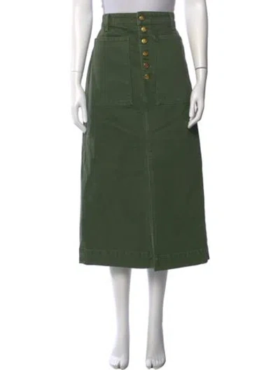 Pre-owned Ulla Johnson Midi Length Skirt In Green