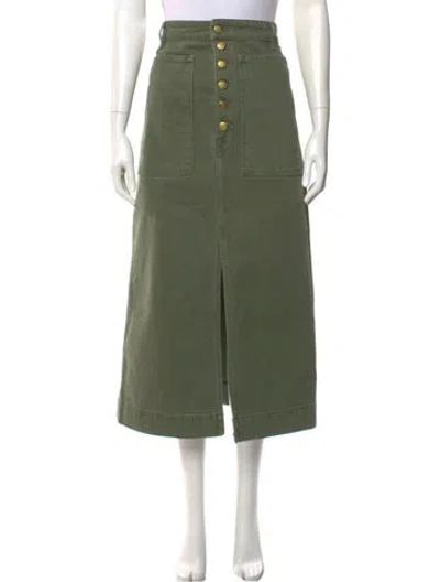 Pre-owned Ulla Johnson Midi Length Skirt In Green