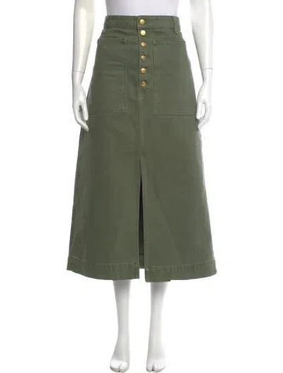 Pre-owned Ulla Johnson Midi Length Skirt In Green
