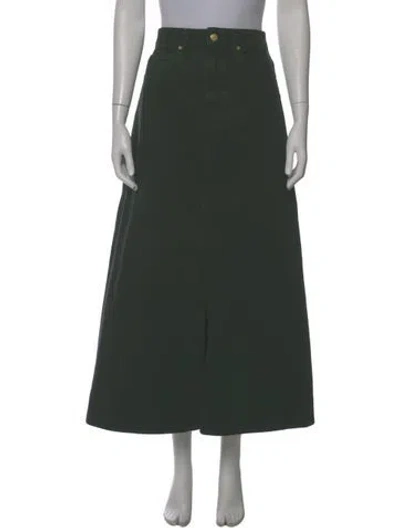 Pre-owned Ulla Johnson Midi Length Skirt In Green