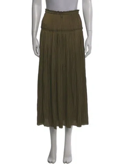 Pre-owned Ulla Johnson Midi Length Skirt In Green