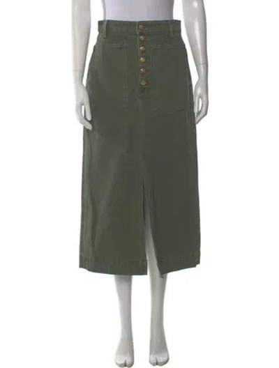 Pre-owned Ulla Johnson Midi Length Skirt In Green