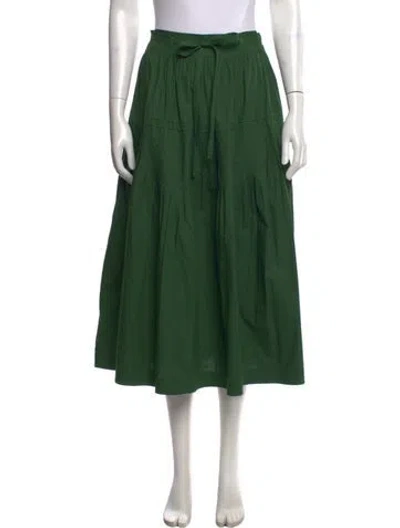 Pre-owned Ulla Johnson Midi Length Skirt In Green