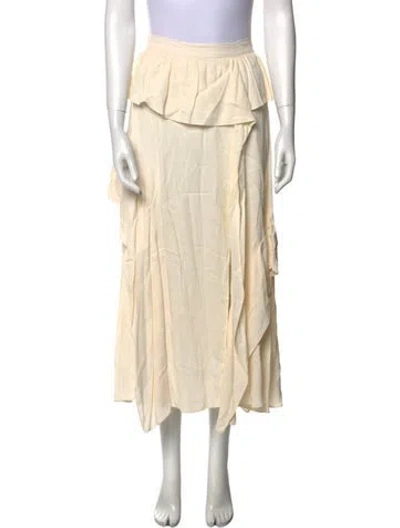 Pre-owned Ulla Johnson Midi Length Skirt In Neutral