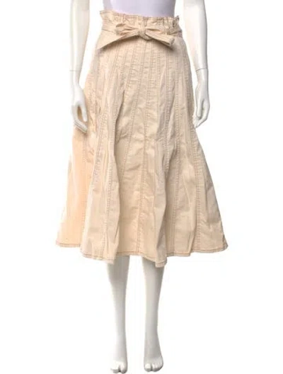 Pre-owned Ulla Johnson Midi Length Skirt In Neutral