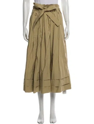 Pre-owned Ulla Johnson Midi Length Skirt In Neutral