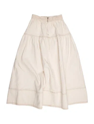 Pre-owned Ulla Johnson Midi Length Skirt In Neutral