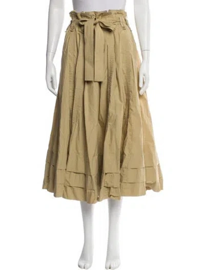 Pre-owned Ulla Johnson Midi Length Skirt In Neutral